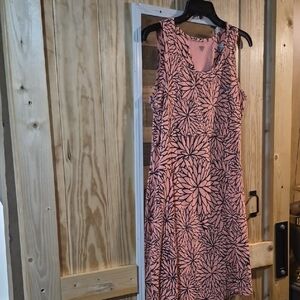 Floral Sleeveless Midi Dress